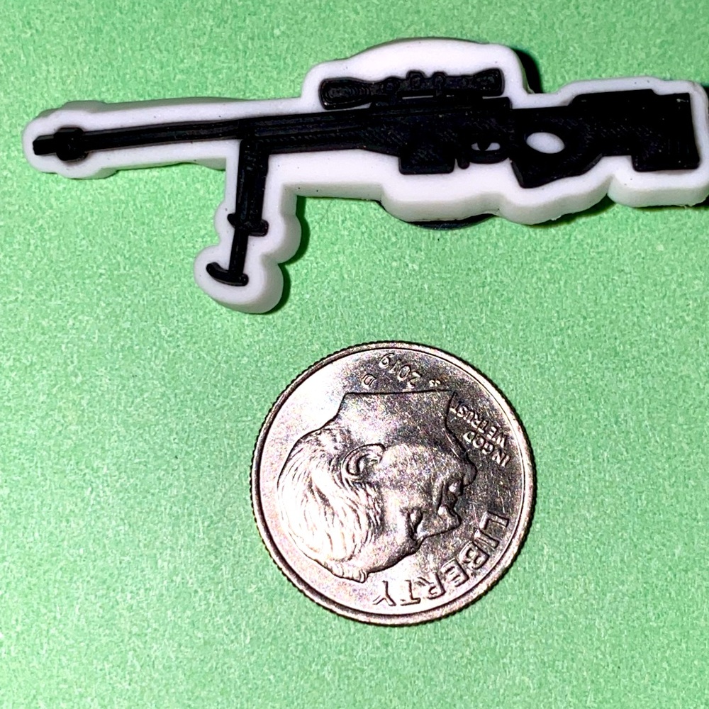 (10 for $15) Gun Military Crocs Shoe Charms